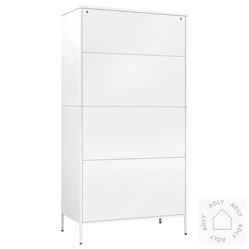 Garderobe Hvit 90X50X180 Cm Stål