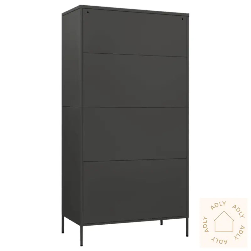 Garderobe Antrasitt 90X50X180 Cm Stål