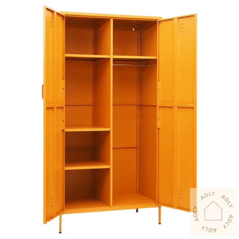 Garderobe Sennesgul 90X50X180 Cm Stål