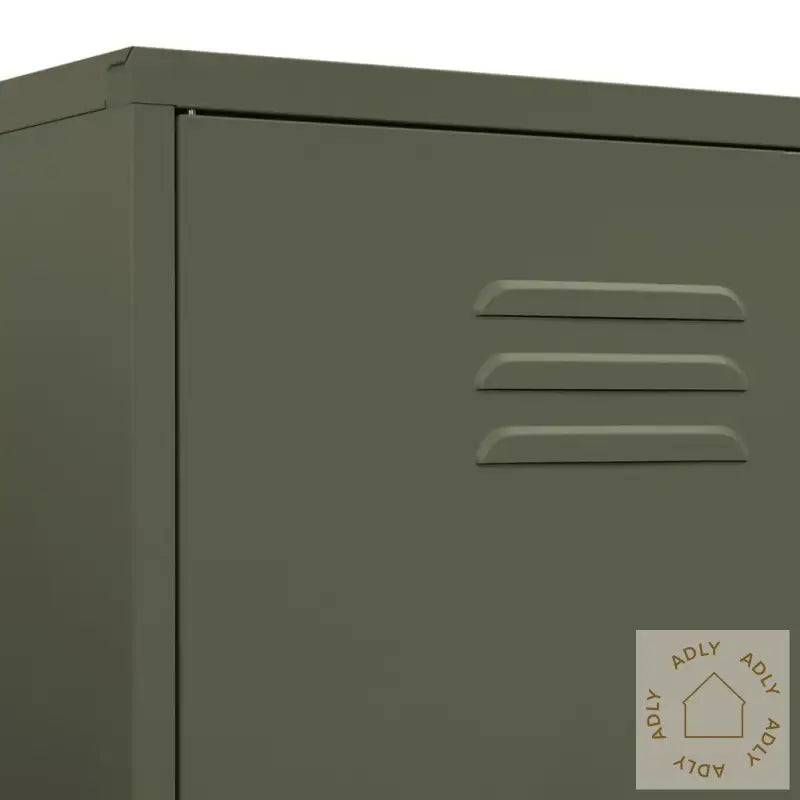 Garderobe Olivengrønn 90X50X180 Cm Stål