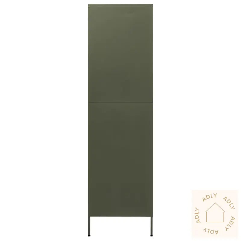 Garderobe Olivengrønn 90X50X180 Cm Stål