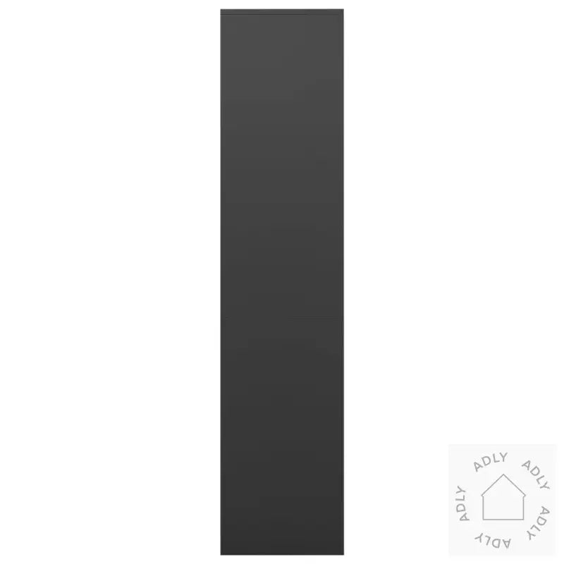 Kontorskap Antrasitt 90X40X180 Cm Stål