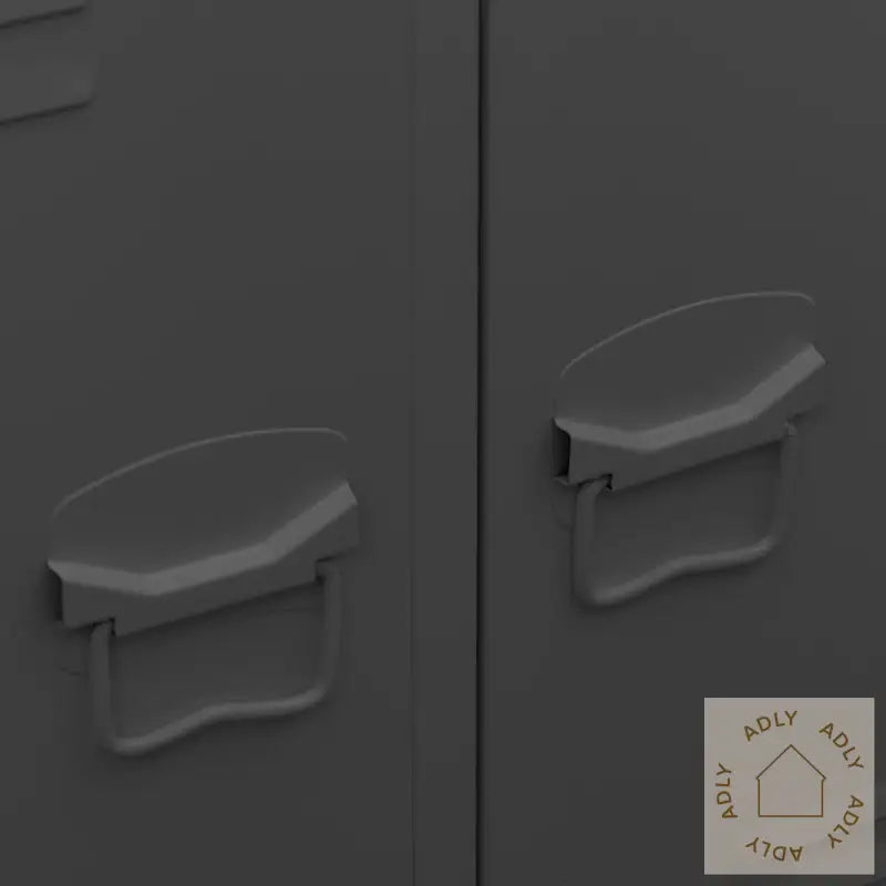Garderobe Industriell Stil Antrasitt 67X35X107 Cm Stål