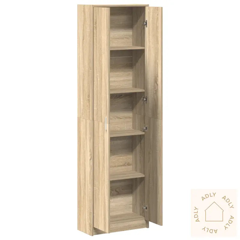 Garderobe Sonoma Eik 55X25X189 Cm Konstruert Tre