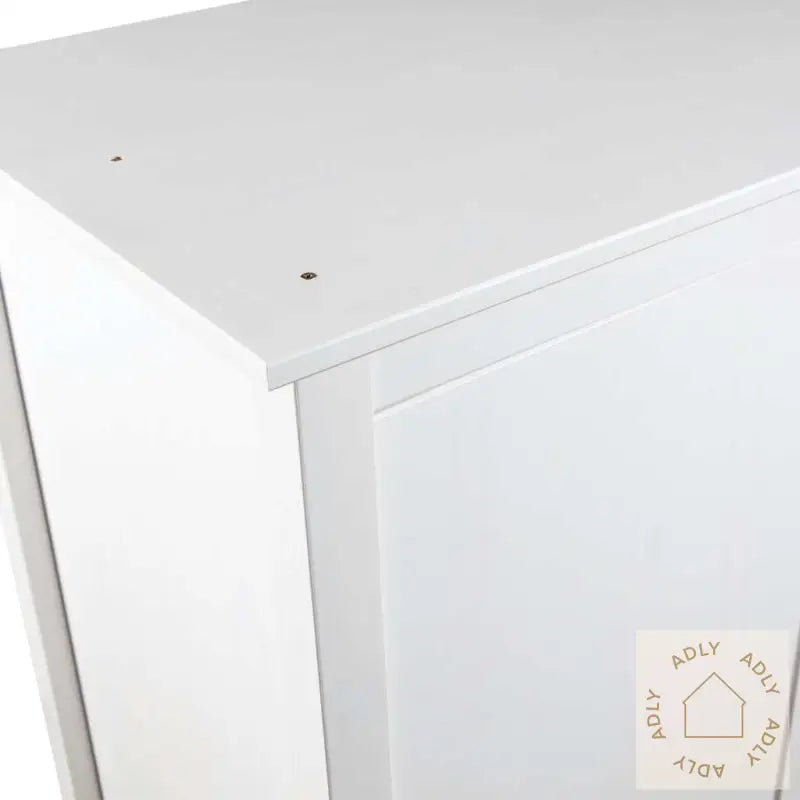 Garderobeskap 2 Dører Hill Hvit 89X50X170 Cm Heltre Furu