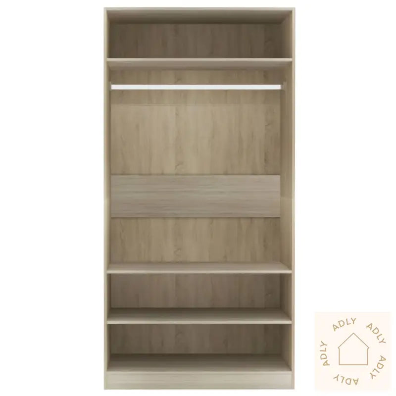 Garderobe Sonoma Eik 100X50X200 Cm Konstruert Tre