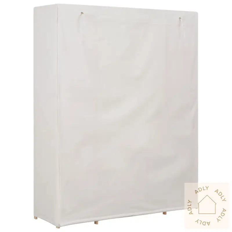 Garderobeskap Hvit 135X40X170 Cm Stoff