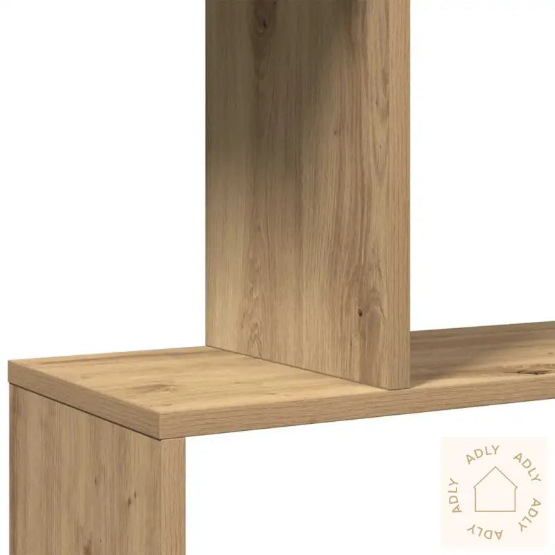 Romdeler Bokhylle 6 Lag Artisan Eik 70X24X193 Cm Konstruert Tre