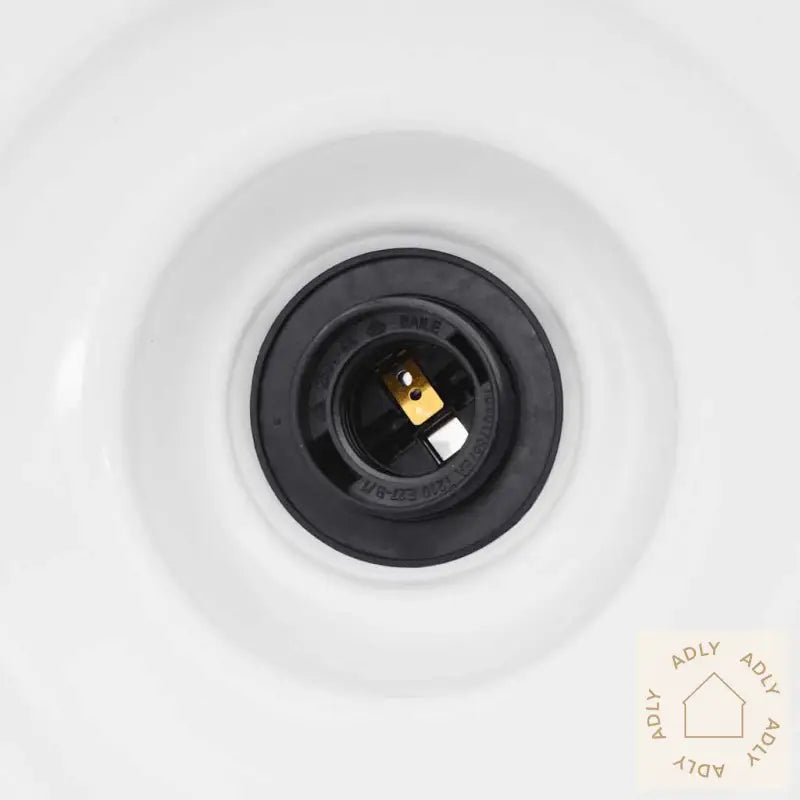 Pendellampe Høydejusterbar E27 Glans Hvit Ø 31 Cm Metall
