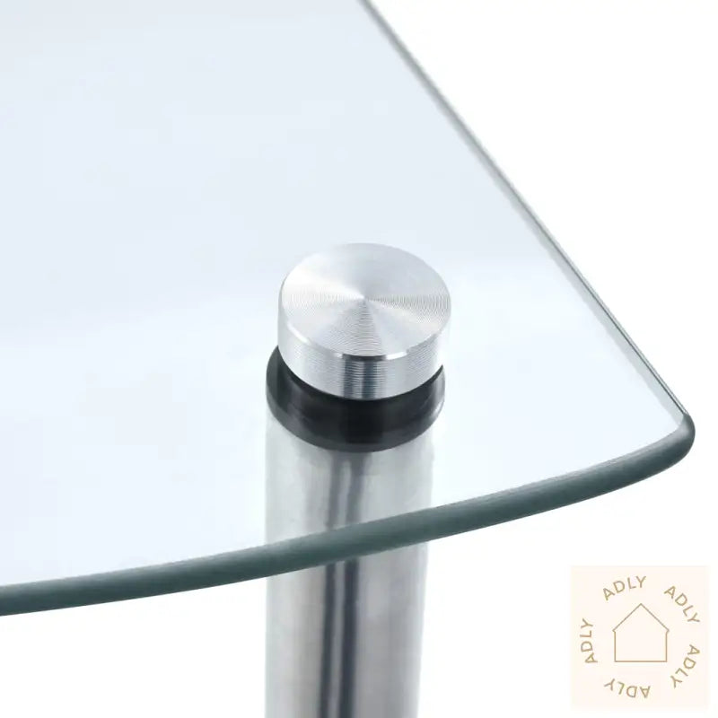 Hylle 5 Etasjer Gjennomsiktig 30X30X130 Cm Herdet Glass