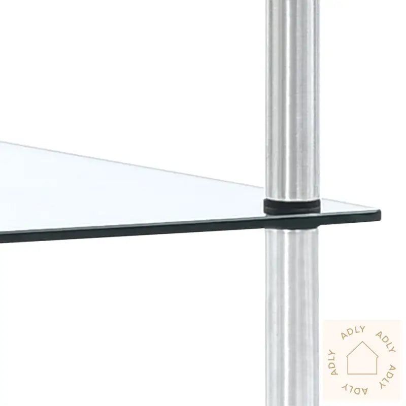 Hylle 3 Etasjer Gjennomsiktig 40X40X67 Cm Herdet Glass