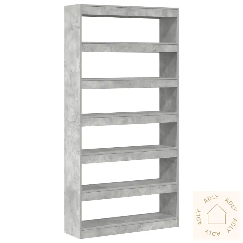 Bokhylle Grå Konstruert Tre 100 X 30 X 198 Cm Bokhylle
