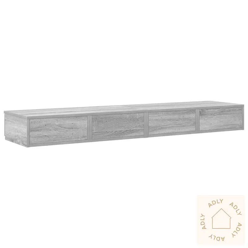 Sengeskuffer Grå Sonoma 135X36,5X16,5 Cm Konstruert Tre