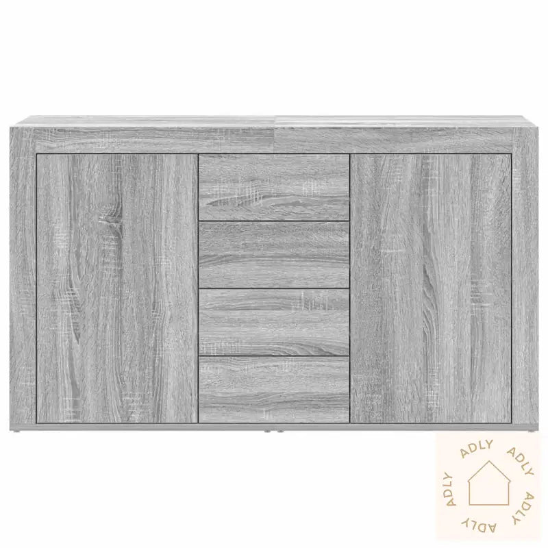 Skap Grå Sonoma Konstruert Tre 120 X 36 X 69 Cm Lagringsskap