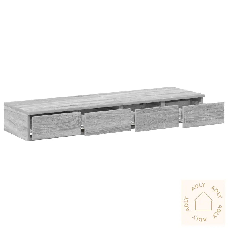 Sengebukser Grå Sonoma 120X36,5X16,5 Cm Konstruert Tre