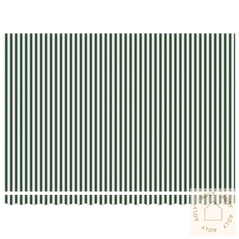 Markiseduk For 4.5X3 M Ramme Grønn Og Hvit