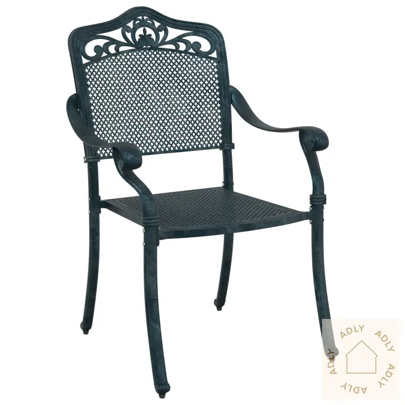 Hagemøbler 2 Stk Grønn Støpejern