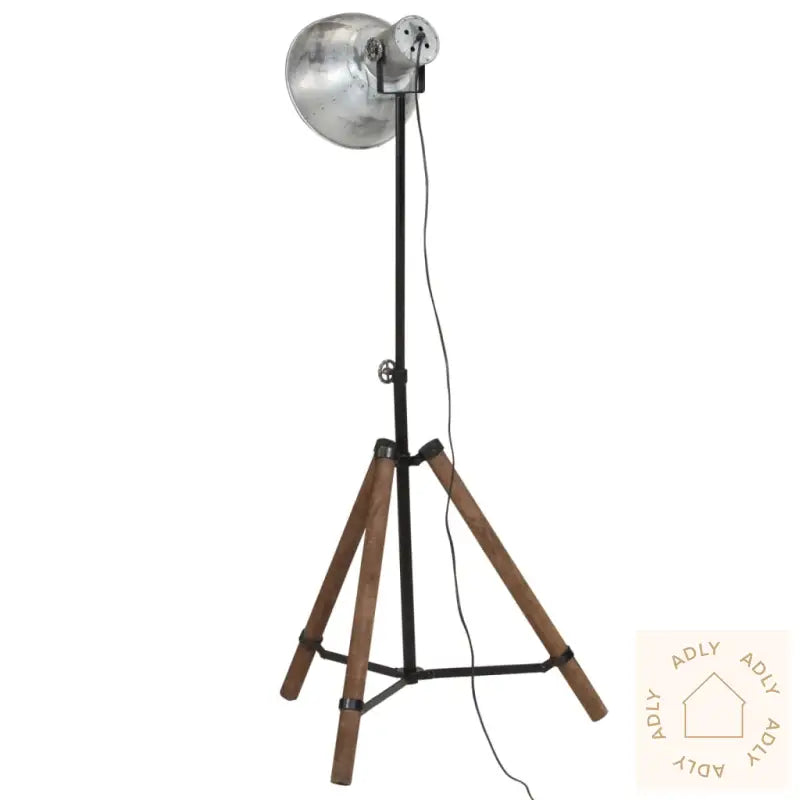 Gulvlampe 25 W Vintage Sølv 75X75X90-150 Cm E27