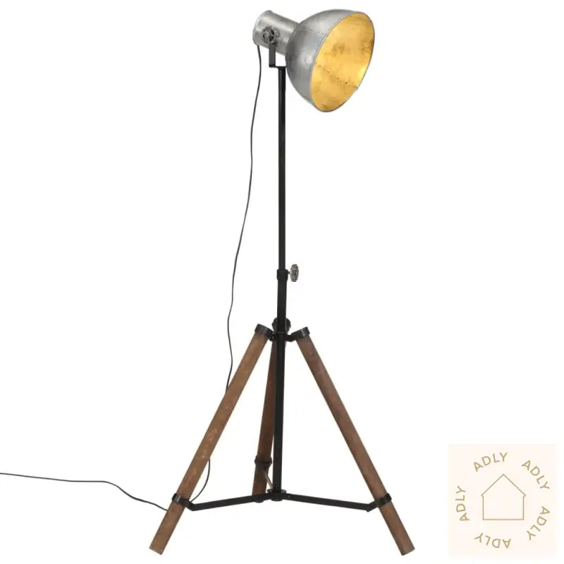 Gulvlampe 25 W Vintage Sølv 75X75X90-150 Cm E27