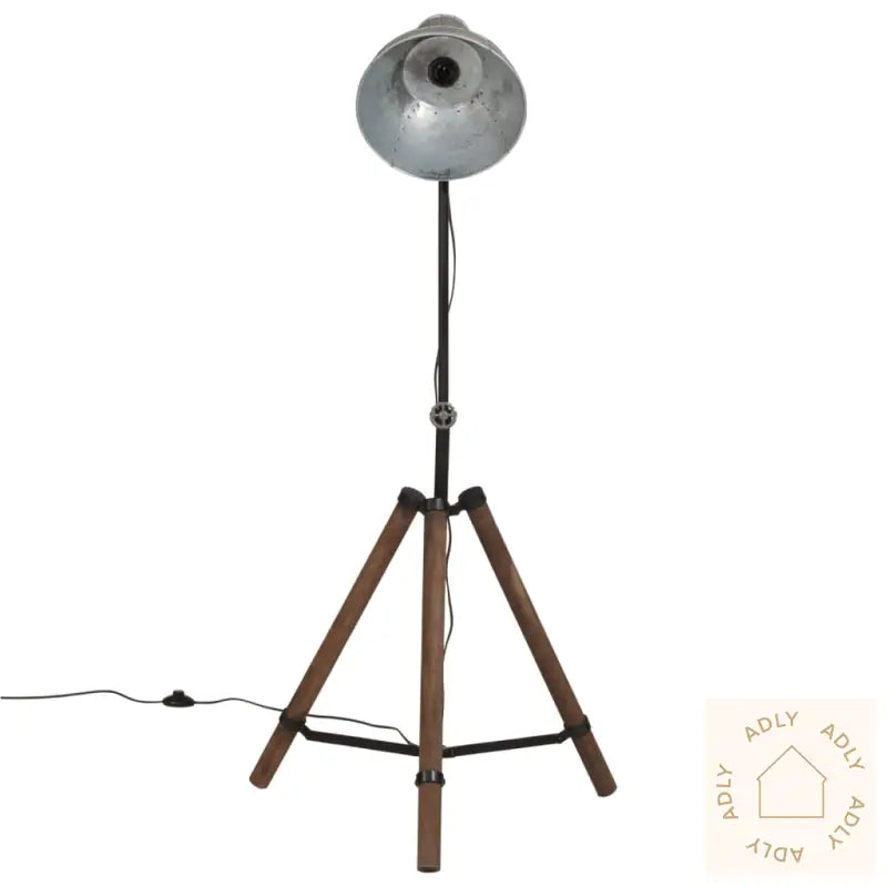 Gulvlampe 25 W Vintage Sølv 75X75X90-150 Cm E27