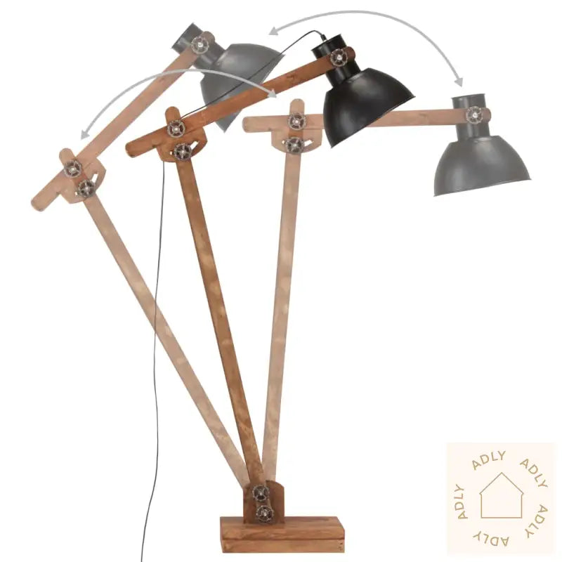 Gulvlampe Svart Heltre Mango E27