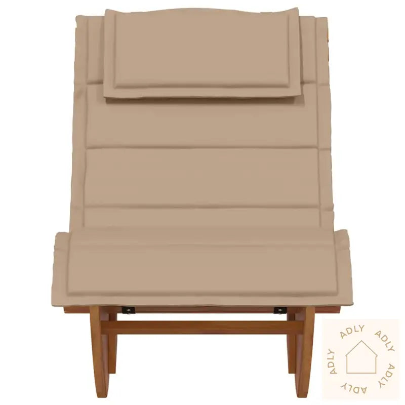 Gyngende Solfly Med Puter 2 Stk Solid Akasietre