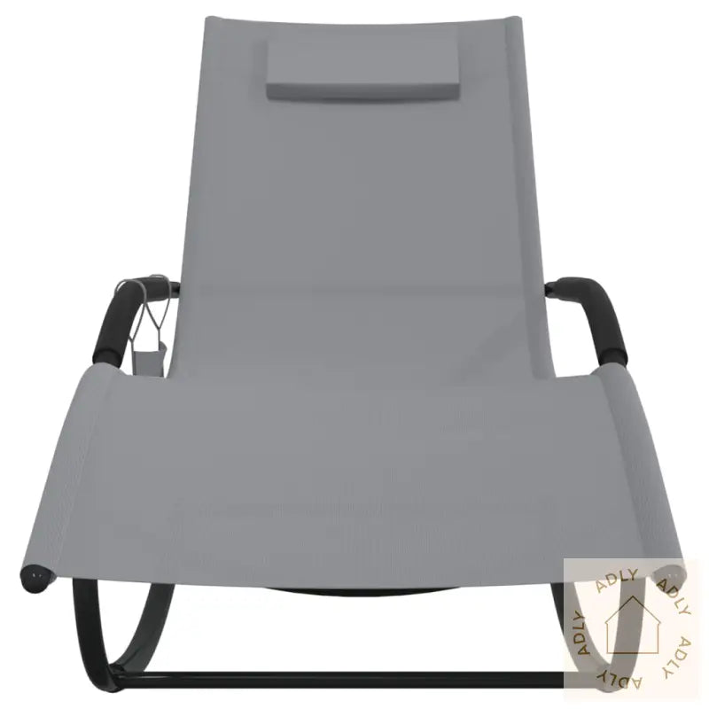 Gyngende Solseng Grå Stål Og Textilene