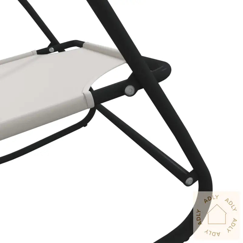 Gyngende Solseng Kremhvit Stål Og Textilene