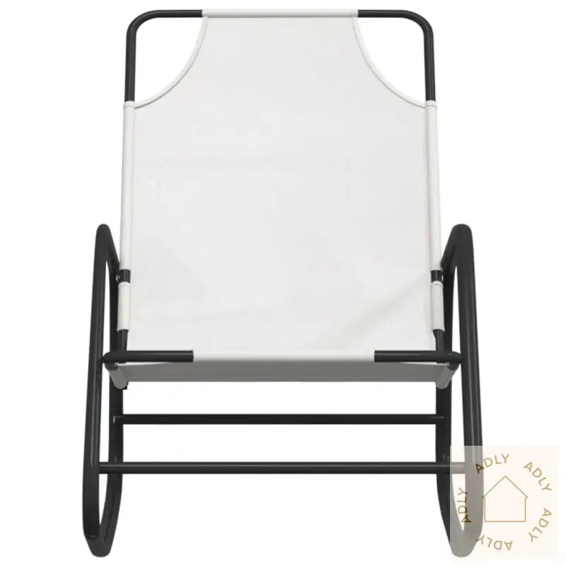 Gyngende Solseng Kremhvit Stål Og Textilene