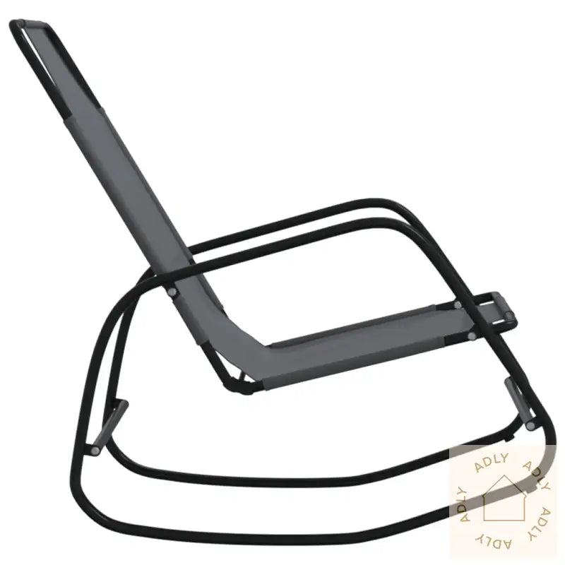 Gyngende Solseng Grå Stål Og Textilene