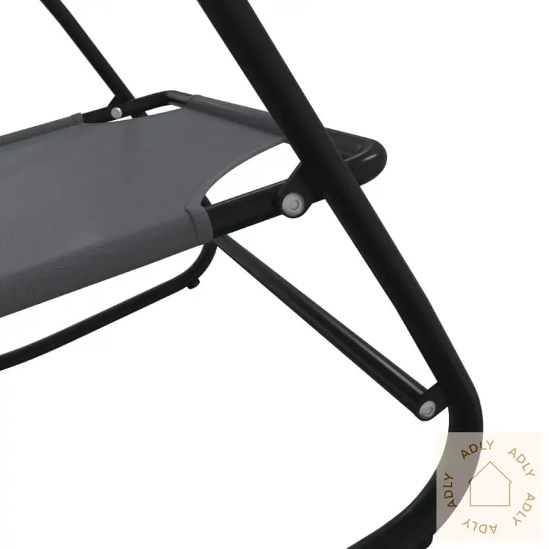 Gyngende Solseng Grå Stål Og Textilene