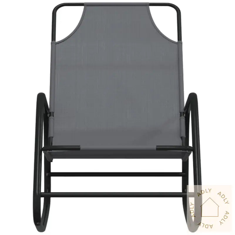 Gyngende Solseng Grå Stål Og Textilene