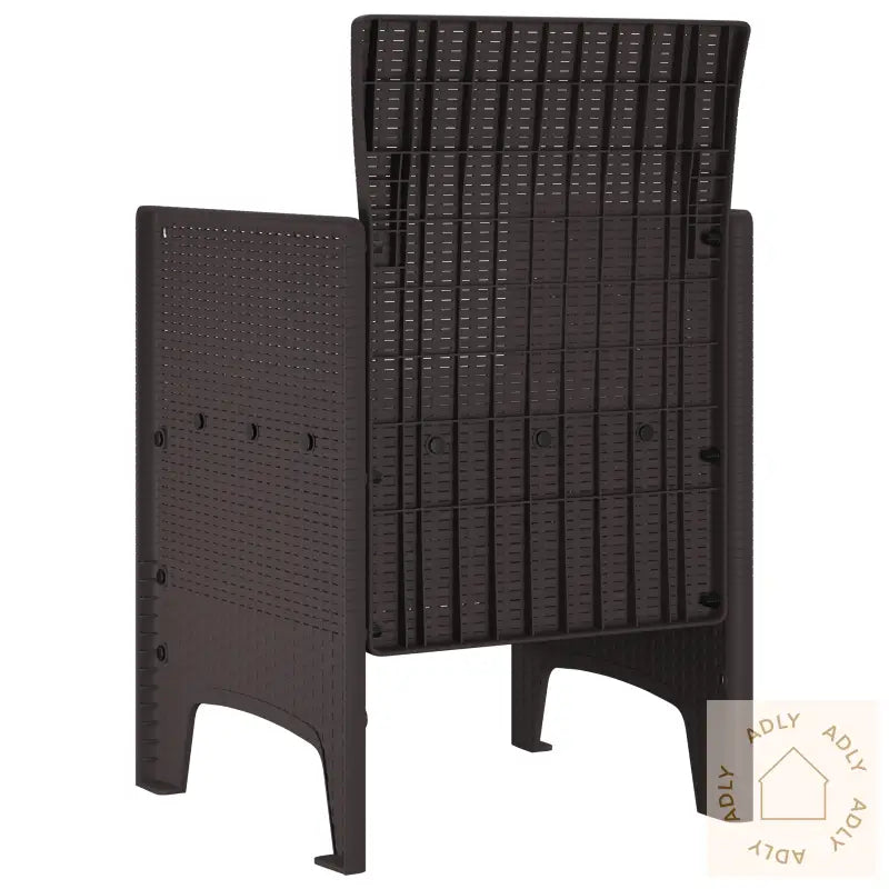 Hage Stoler Med Puter 4 Stk Brun Poly Rattan