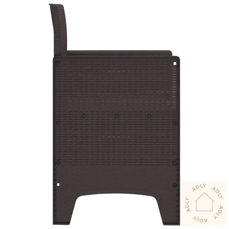 Hage Stoler Med Puter 4 Stk Brun Poly Rattan