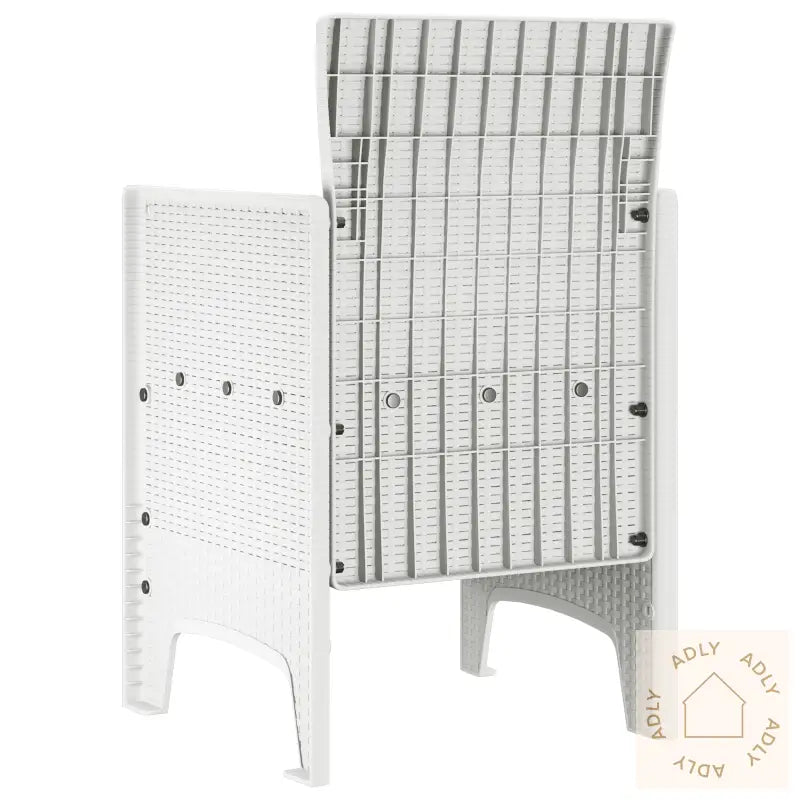 Hage Stoler Med Puter 4 Stk Hvit Poly Rattan