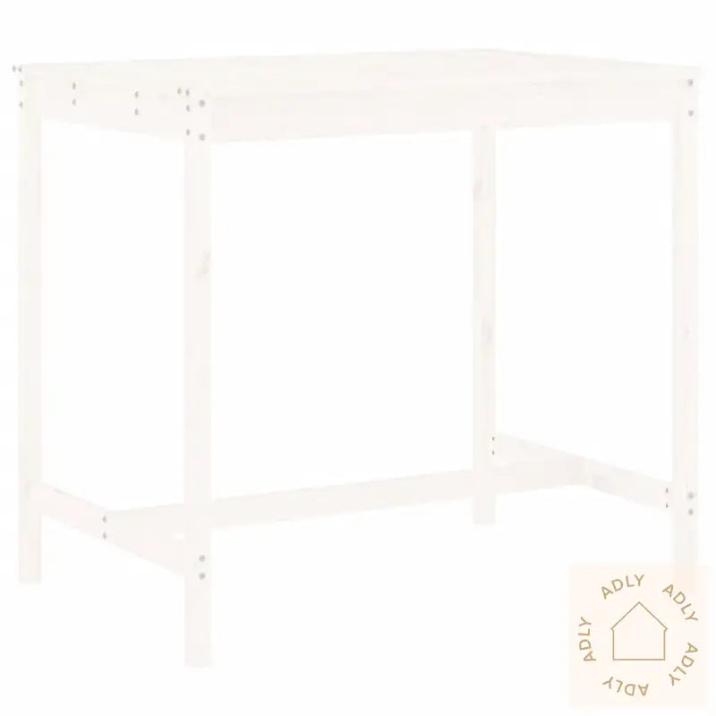 Hagebarsett 5 Deler Hvit Heltre Furu
