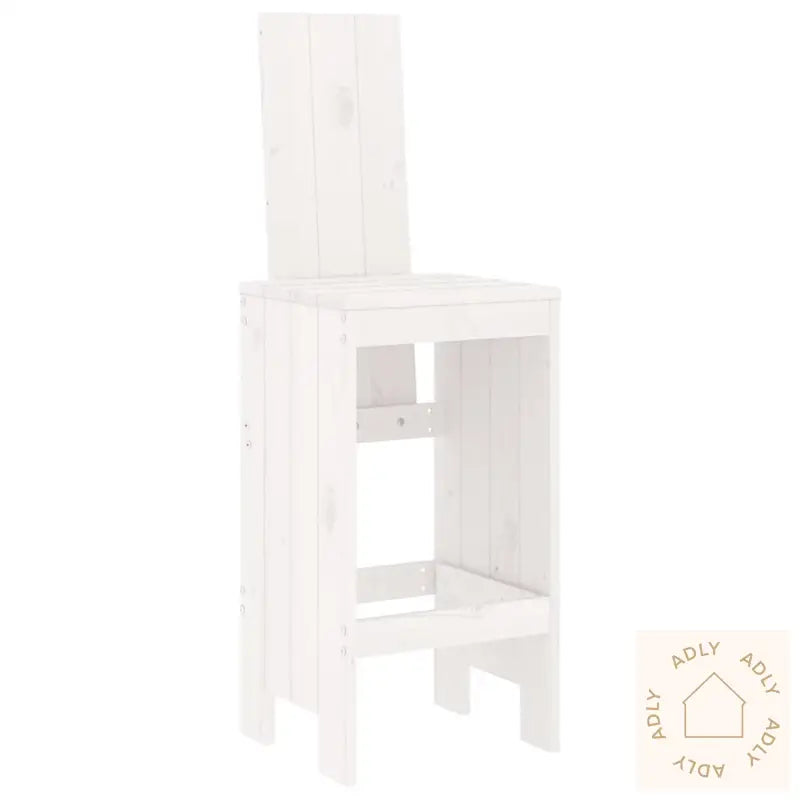 Hagebarsett 5 Deler Hvit Heltre Furu
