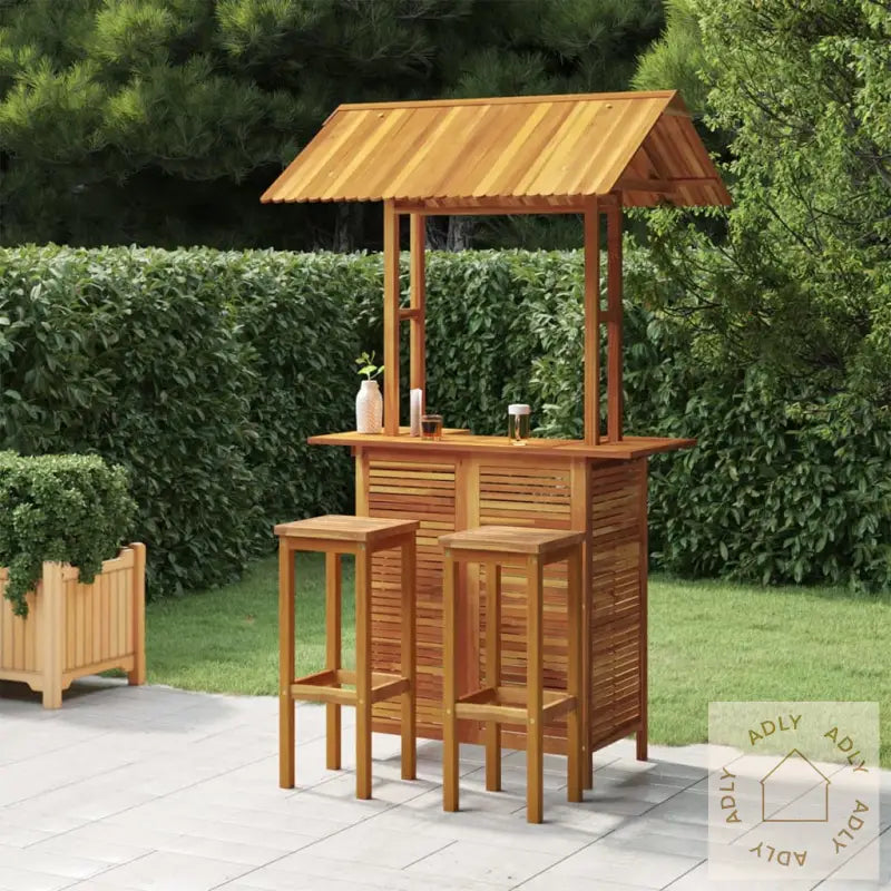 Hagebarsett 3 Deler Heltre Akasie