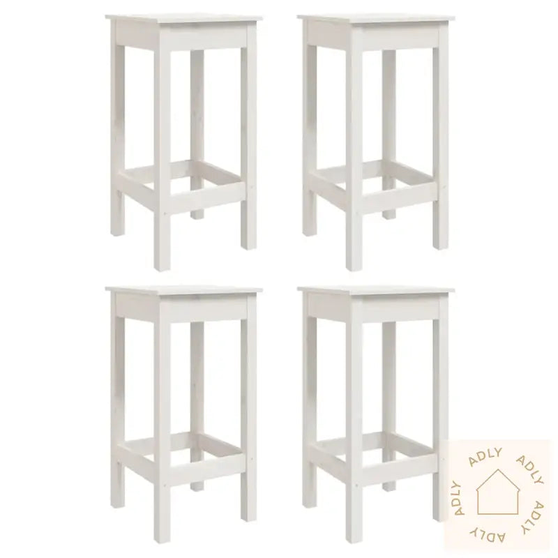 Hagebarsett 5 Deler Hvit Heltre Furu