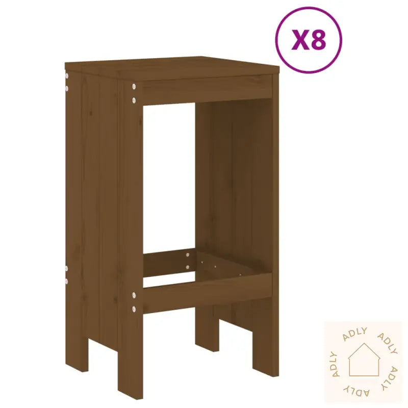 Hagebarsett 9 Deler Honningbrun Heltre Furu