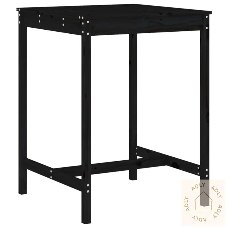 Hagebarsett 5 Deler Svart Heltre Furu