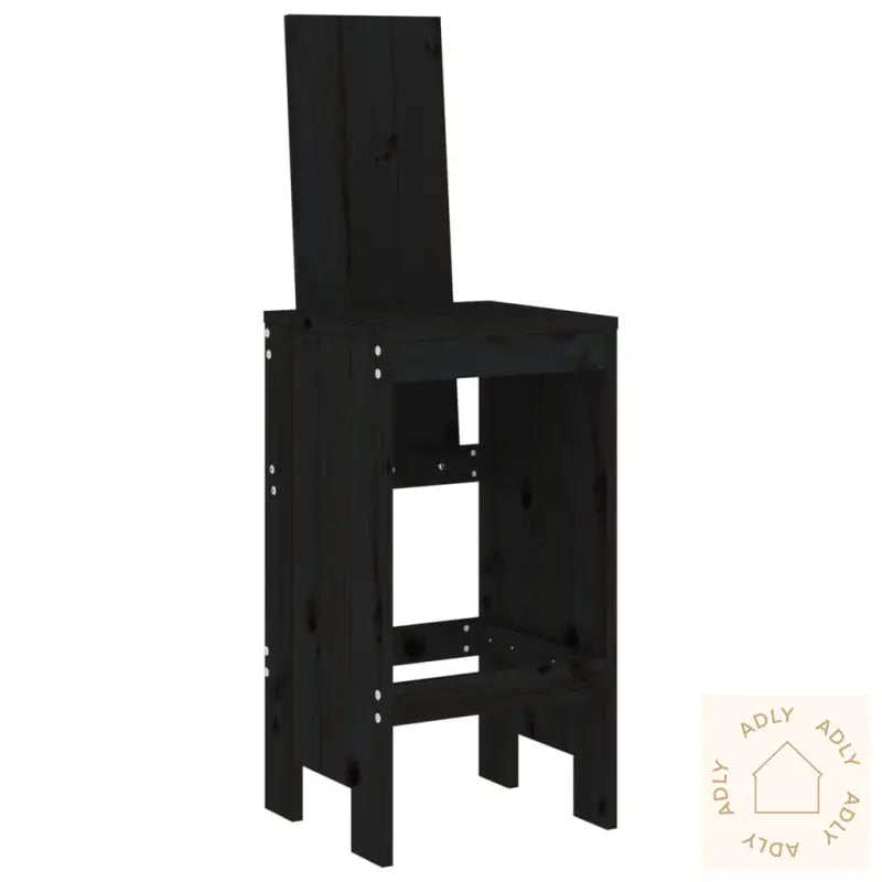 Hagebarsett 5 Deler Svart Heltre Furu