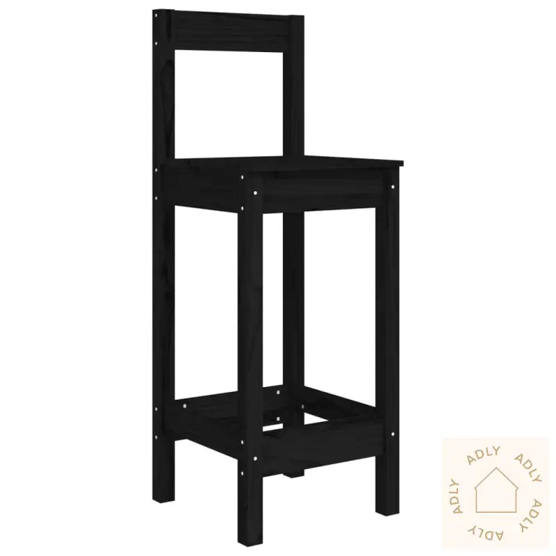 Hagebarsett 3 Deler Svart Heltre Furu