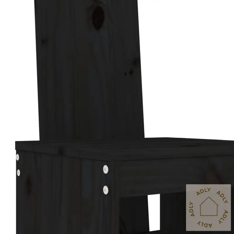 Hagebarsett 3 Deler Svart Heltre Furu