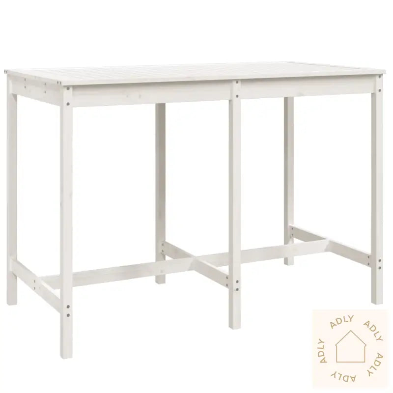 Hagebarsett 7 Deler Hvit Heltre Furu