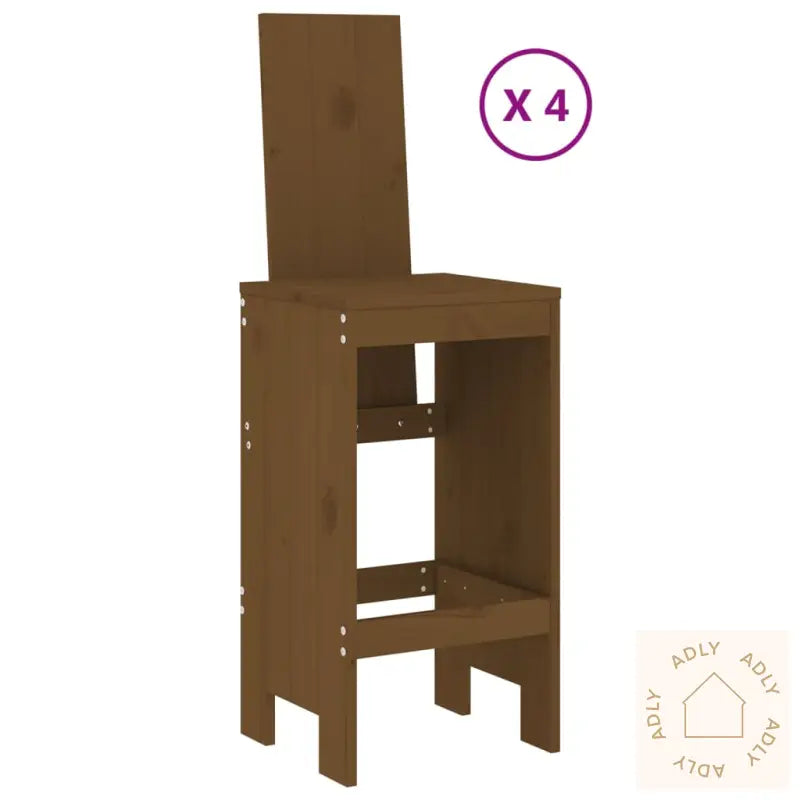 Hagebarsett 5 Deler Honningbrun Heltre Furu