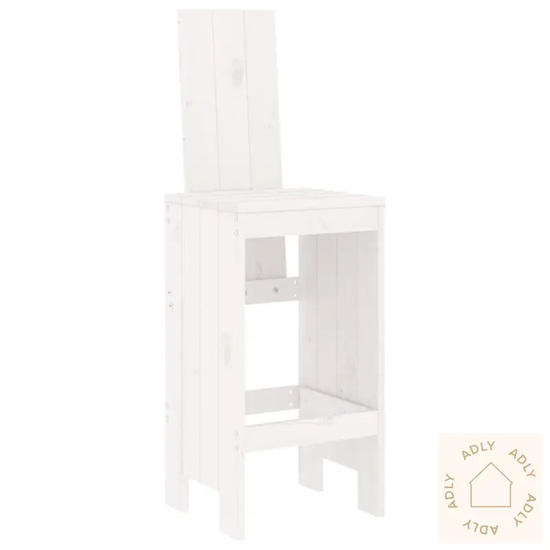 Hagebarsett 9 Deler Hvit Heltre Furu