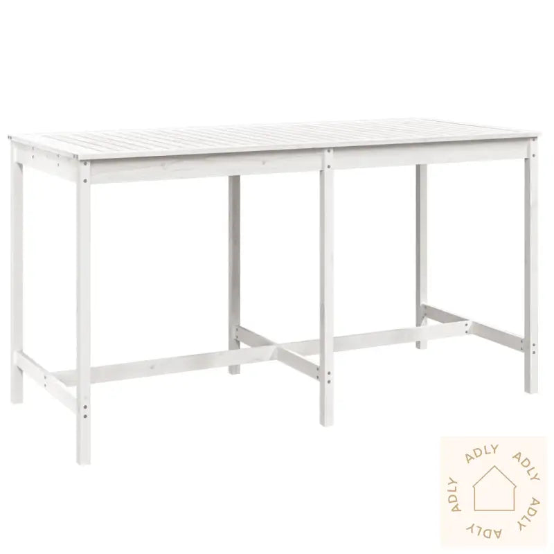 Hagebarsett 9 Deler Hvit Heltre Furu