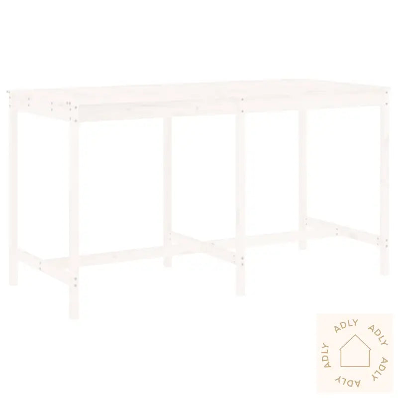 Hagebarsett 9 Deler Hvit Heltre Furu