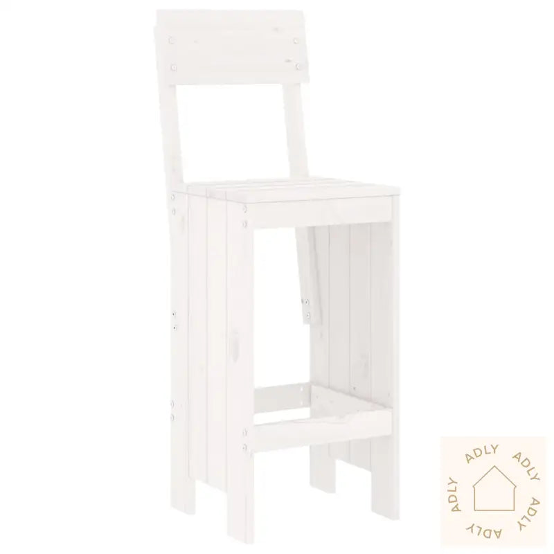 Hagebarsett 5 Deler Hvit Heltre Furu